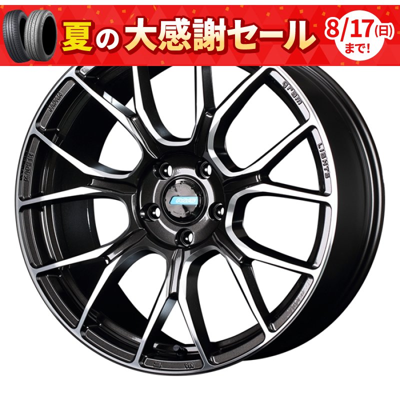 【19インチ サマー】225/55R19 ヨコハマタイヤ BluEarth RV-02 & VERSUS STRATAGIA Avventura (タイヤホイール4本セット)