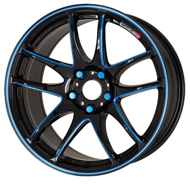 WORK EMOTION CR kiwami 1770+47 5H114.3 SEIRAN(青藍) 