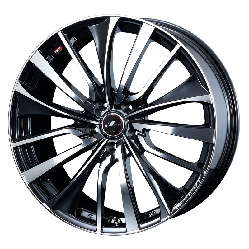 LEONIS VT 1975+53 5H114.3 ﾊﾟｰﾙﾌﾞﾗｯｸ/ﾐﾗｰｶｯﾄ 