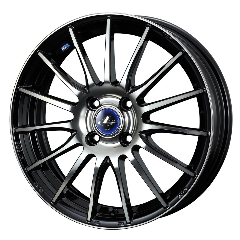 レオニス NAVIA05 1765+42 4H100 ﾌﾞﾗｯｸﾐﾗｰｶｯﾄﾌﾞﾗｯｸｸﾘｱ