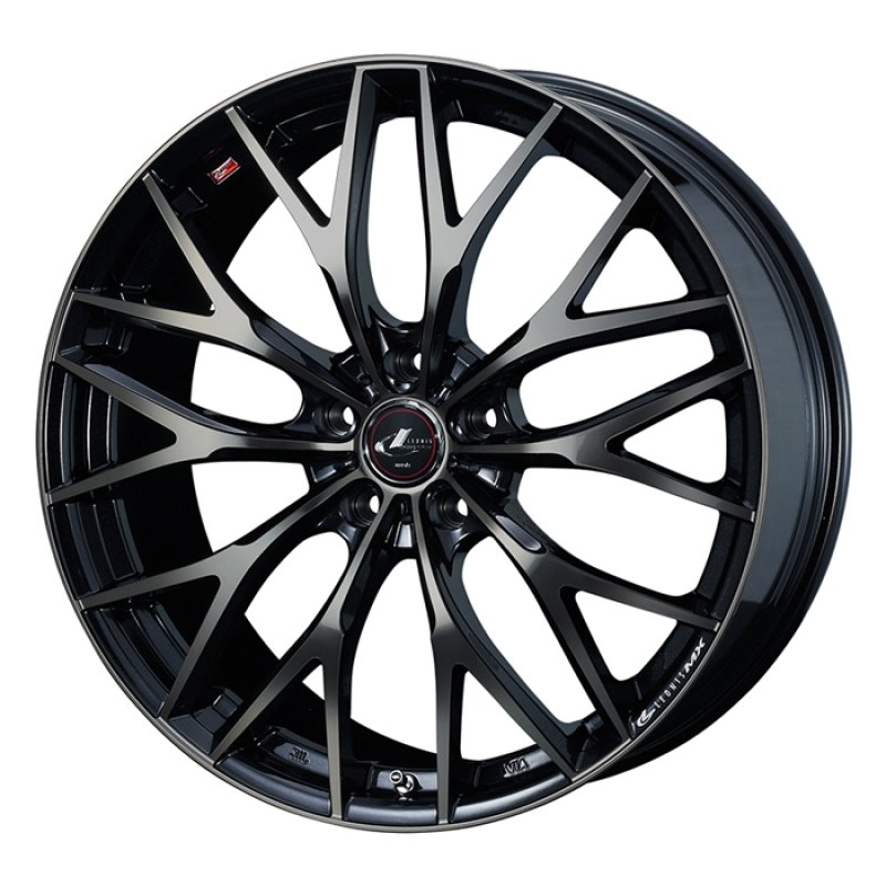 LEONIS MX 2185+38 5H114.3 ﾊﾟｰﾙﾌﾞﾗｯｸﾐﾗｰｶｯﾄ/ﾁﾀﾝﾄｯﾌﾟ