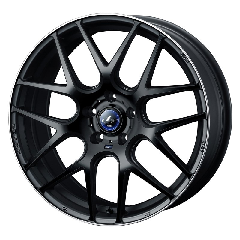 LEONIS NAVIA 06 1770+47 5H100 ﾏｯﾄﾌﾞﾗｯｸﾘﾑﾎﾟﾘｯｼｭ