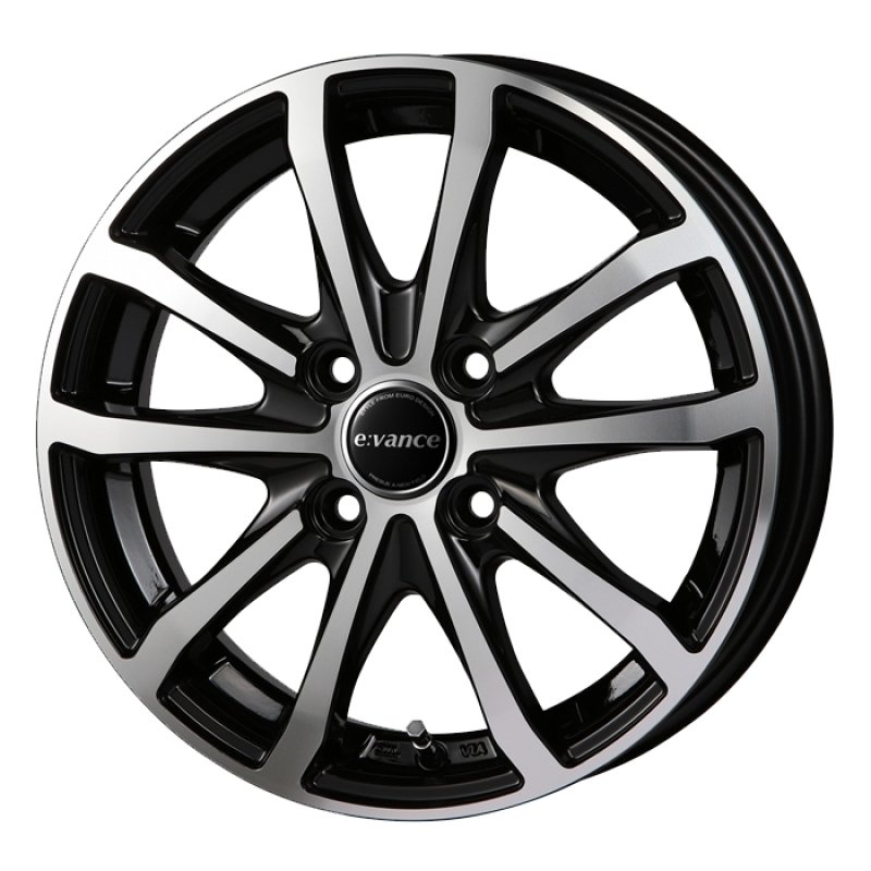 【ネット限定処分特価】E:VANCE HA1 1555+45 4H100 ﾌﾞﾗｯｸﾎﾟﾘｯｼｭ