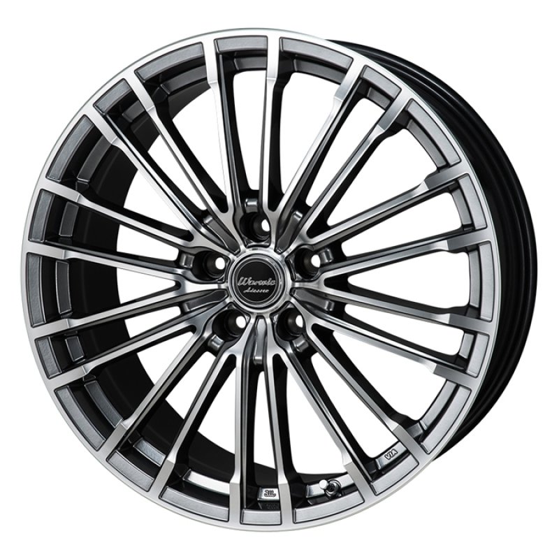 WARWIC ADESSER 1770+53 5H114.3 ﾊｲﾊﾟｰﾌﾞﾗｯｸ/ﾊｰﾌﾐﾗｰﾎﾟﾘｯｼｭ 