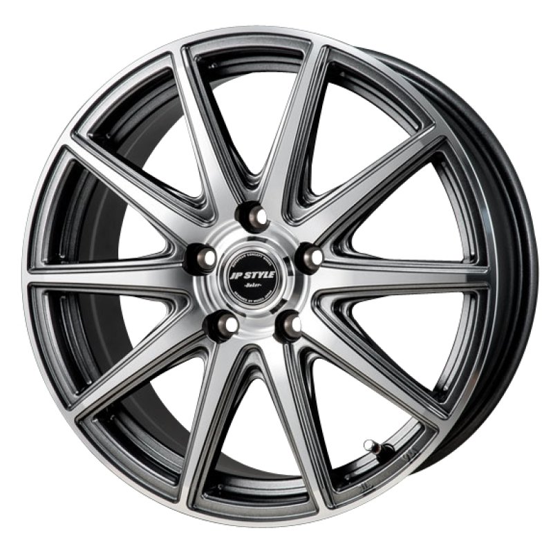 JP STYLE BAKER 1770+38 5H114.3 ﾌﾞﾗｯｸｼﾙﾊﾞｰﾎﾟﾘｯｼｭ 