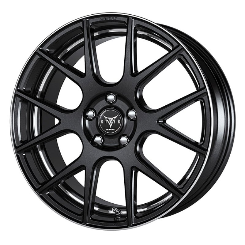 RYVER M006 1980+38 5H112 ﾌﾞﾗｯｸﾒﾀﾘｯｸｶｯﾄﾘﾑ 