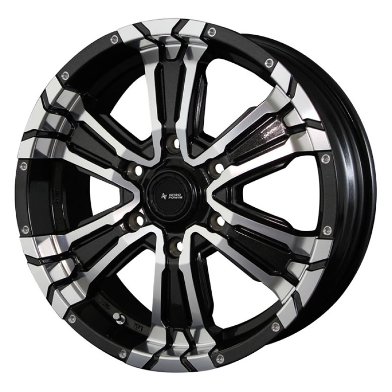 NITRO POWER CROSS CLAW 1560+33 6H139.7 ﾌﾞﾗｯｸﾒﾀﾘｯｸ/ﾐﾗｰｶｯﾄ   