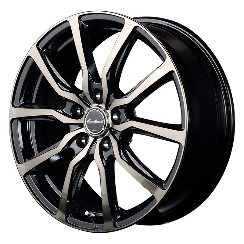 EURO SPEED D.C.52 1770+38 5H114.3 ﾌﾞﾗｯｸﾎﾟﾘｯｼｭ+ﾌﾞﾗｯｸｸﾘｱｰ 