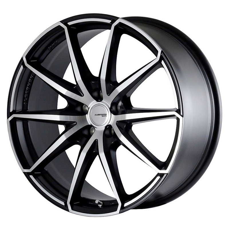 ALGERNON Sports M25S 1770+50 5H114.3 ﾏｯﾄﾌﾞﾗｯｸﾎﾟﾘｯｼｭ 