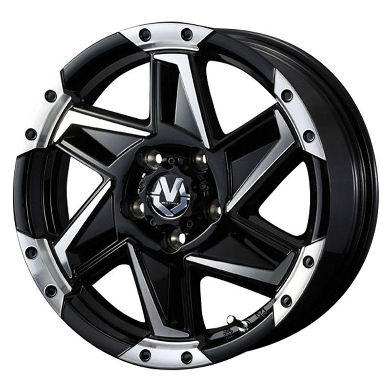 WEDS ADVENTURE MUD VANCE 05 1670+40 5H114.3 ﾌﾞﾗｯｸﾎﾟﾘｯｼｭ  