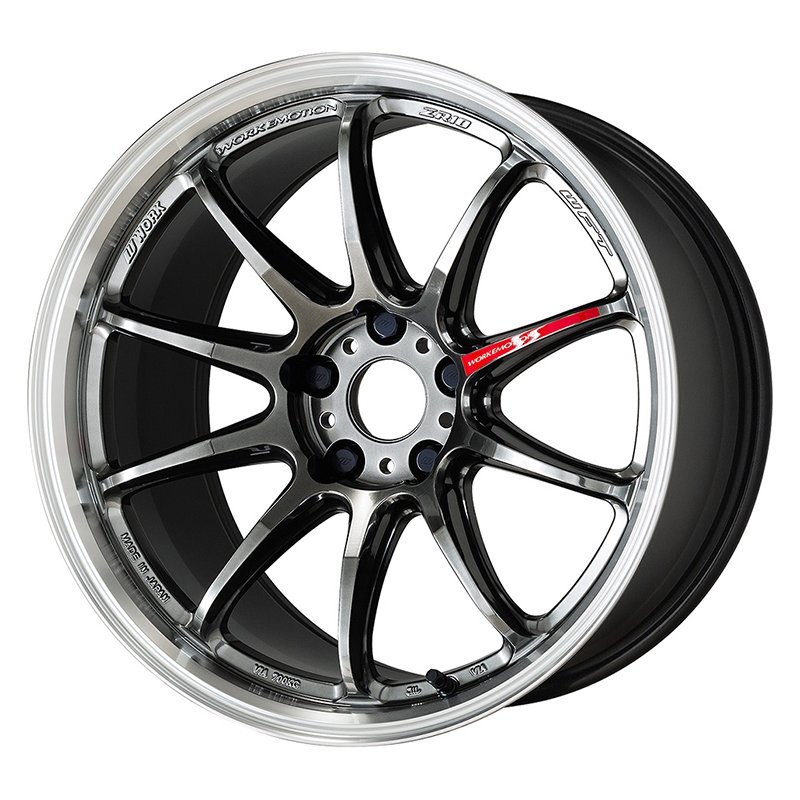 WORK EMOTION ZR10 18105+12 5H114.3 ｸﾞﾘﾐｯﾄﾌﾞﾗｯｸﾀﾞｲﾔｶｯﾄﾘﾑ 