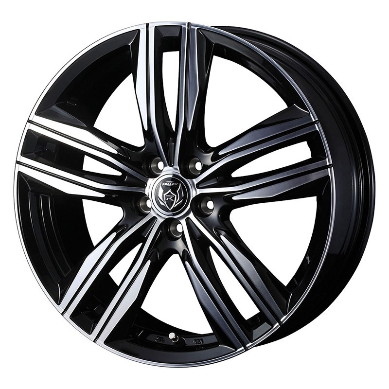 RiZLEY DS 1770+53 5H114.3 ﾌﾞﾗｯｸﾎﾟﾘｯｼｭ 