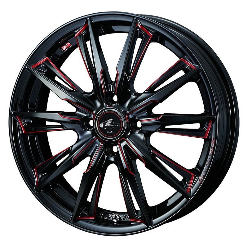 LEONIS GX 1650+45 4H100 ﾌﾞﾗｯｸ / SCﾏｼﾆﾝｸﾞﾚｯﾄﾞ