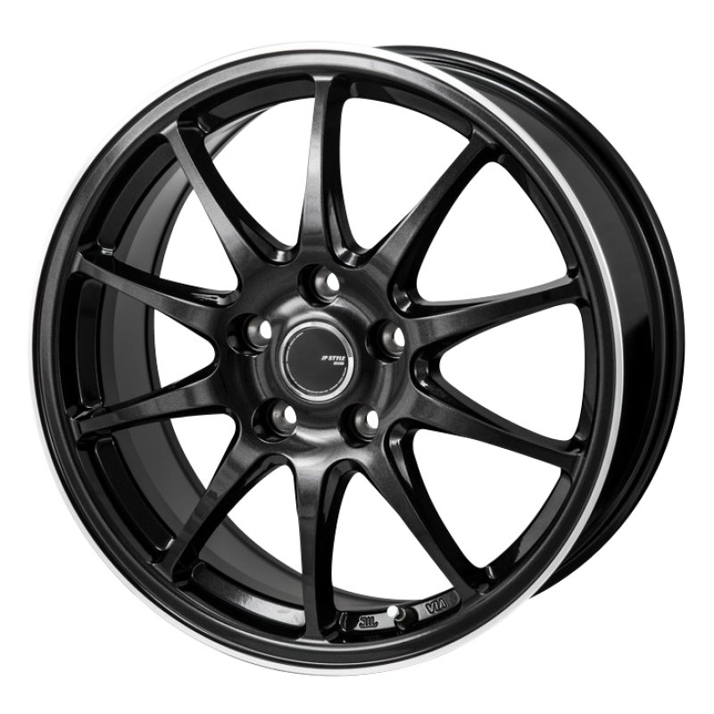 JP STYLE R10 1560+53 5H114.3 ﾊﾟｰﾙﾌﾞﾗｯｸ/ﾌﾗﾝｼﾞｶｯﾄﾎﾟﾘｯｼｭ   