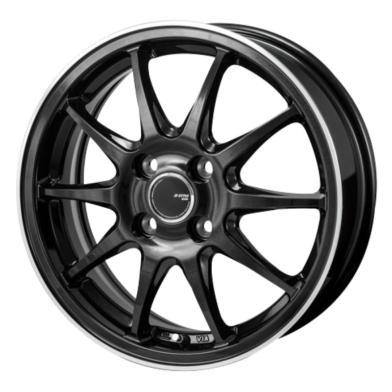 JP STYLE R10 1770+45 4H100 ﾊﾟｰﾙﾌﾞﾗｯｸ/ﾌﾗﾝｼﾞｶｯﾄﾎﾟﾘｯｼｭ 