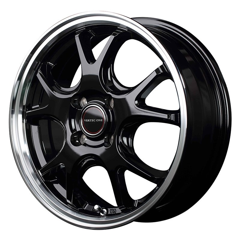 ヴァーテック ワン エグゼファイブ 1545+45 4H100 ｸﾞﾛｯｼｰﾌﾞﾗｯｸ/ﾘﾑ