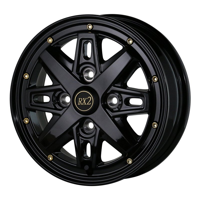 Fenice RX2 1240+43 4H100 ｸﾞﾛｽﾌﾞﾗｯｸｺﾞｰﾙﾄﾞﾐｱｽ