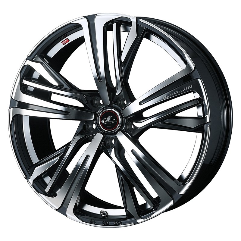 レオニス エーアール 1665+52 5H114.3 ﾊﾟｰﾙﾌﾞﾗｯｸ/ﾐﾗｰｶｯﾄ  