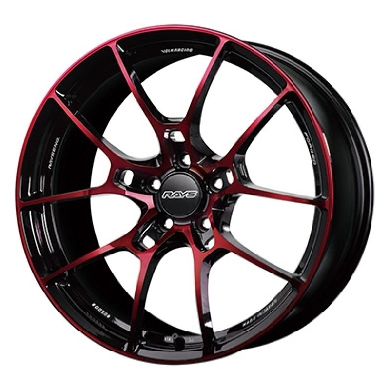 ボルクレーシング G025 1980+45 5H120 Bordeaux Red Clear/DC 