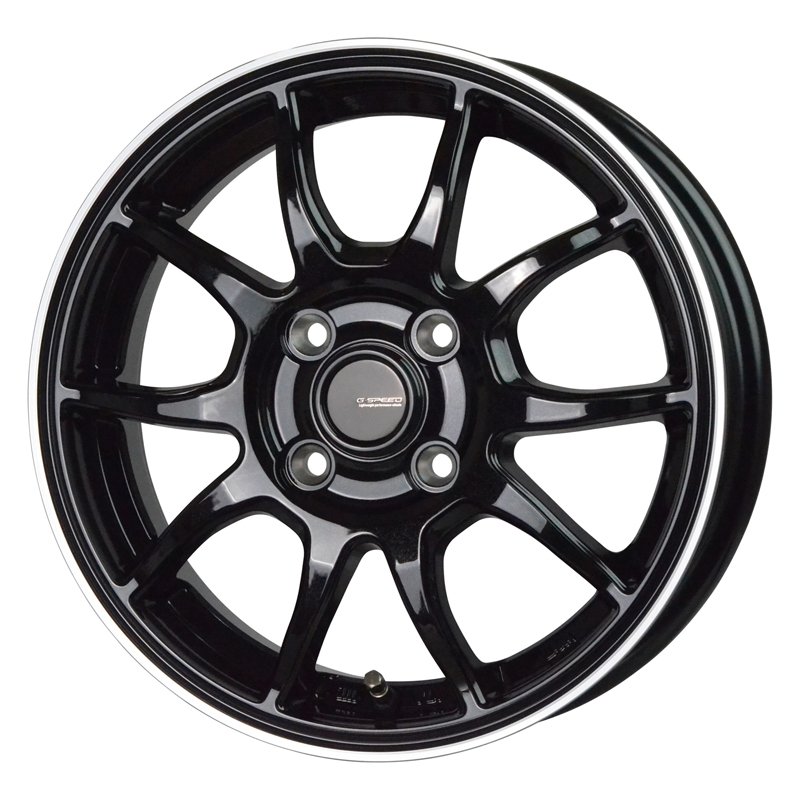 G-SPEED P06 1555+43 4H100 ﾒﾀﾘｯｸﾌﾞﾗｯｸ/ﾘﾑﾎﾟﾘｯｼｭ