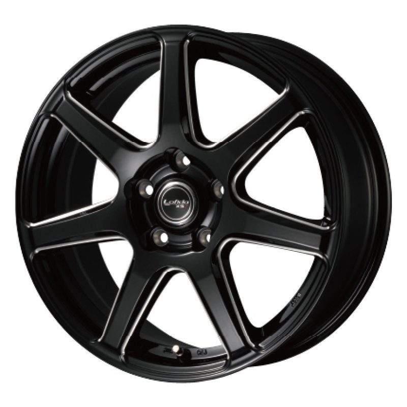 ダンロップ ロフィーダ XS7 1560+53 5H114.3 ｸﾞﾛｽﾌﾞﾗｯｸ/ﾐｰﾘﾝｸﾞ   