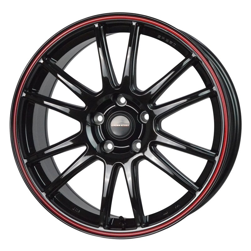 クロススピード CR6 1770+45 5H100 ｸﾞﾛｽｶﾞﾝﾒﾀ/ﾚｯﾄﾞﾗｲﾝ