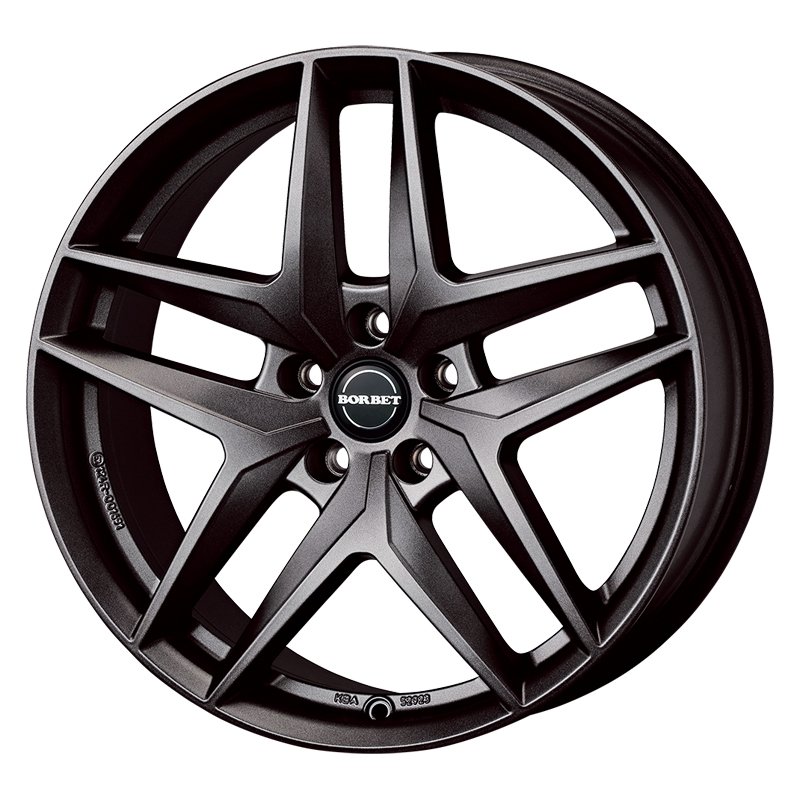 ウェッズ BORBET typeZ 1770+44.5 5H112 ﾀﾞｰｸｸﾞﾚｰﾏｯﾄ 