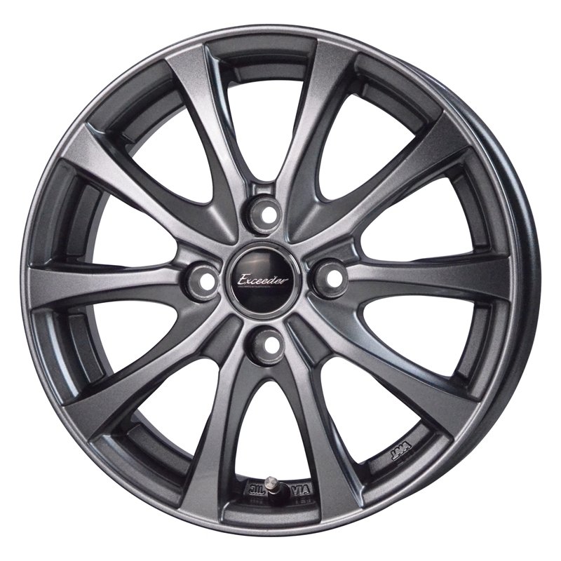 エクシーダー E07 1555+50 4H100 ﾀﾞｰｸｼﾙﾊﾞｰ  