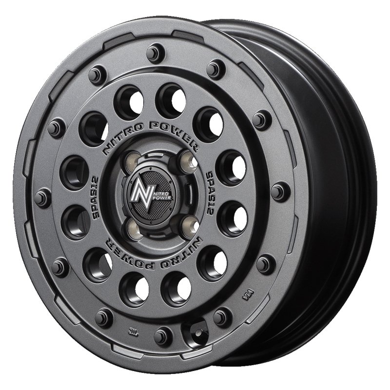 MID ナイトロパワー H12 ショットガン 1455+40 4H100 ﾊﾞﾚﾙﾌﾞﾗｯｸ