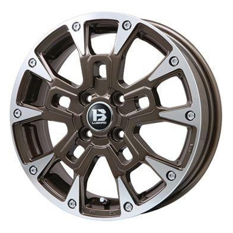 ビッグウエイ B-LUGNAS BRD 1545+45 4H100 ﾌﾞﾛﾝｽﾞﾘﾑﾎﾟﾘｯｼｭ