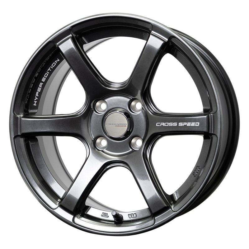 クロススピード RS6 1660+50 4H100 ﾀﾞｲﾔﾓﾝﾄﾞﾌﾞﾗｯｸ