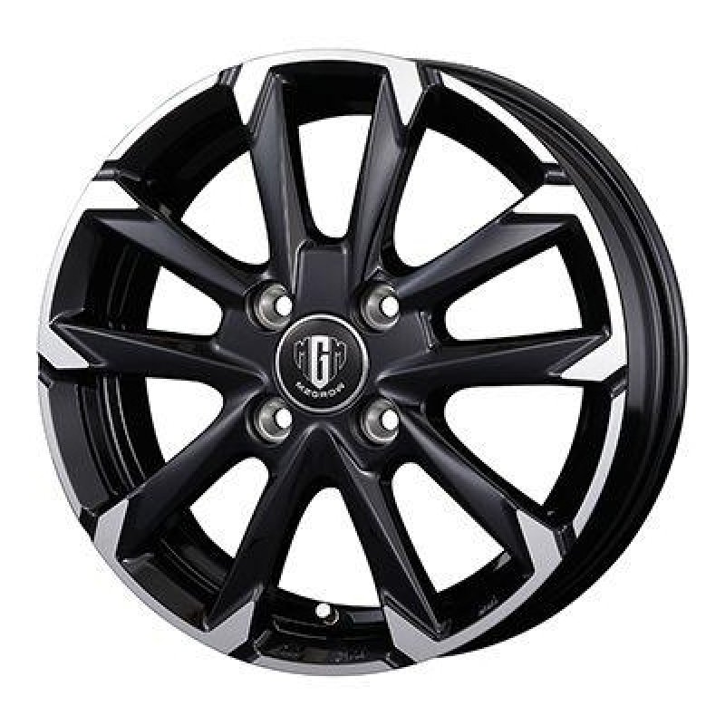エムジーグロウ C52S 1555+42 4H100 ﾌﾞﾗｯｸﾒﾀﾘｯｸﾎﾟﾘｯｼｭ