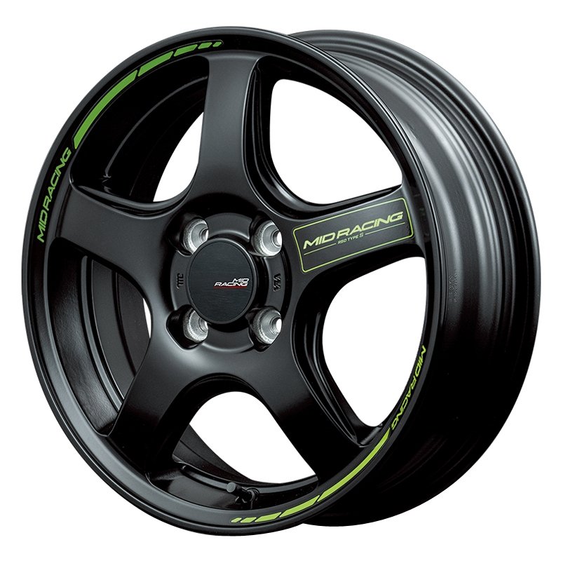 マルカ MIDレーシング R50タイプS 1550+45 4H100 ｾﾐｸﾞﾛｽﾌﾞﾗｯｸ