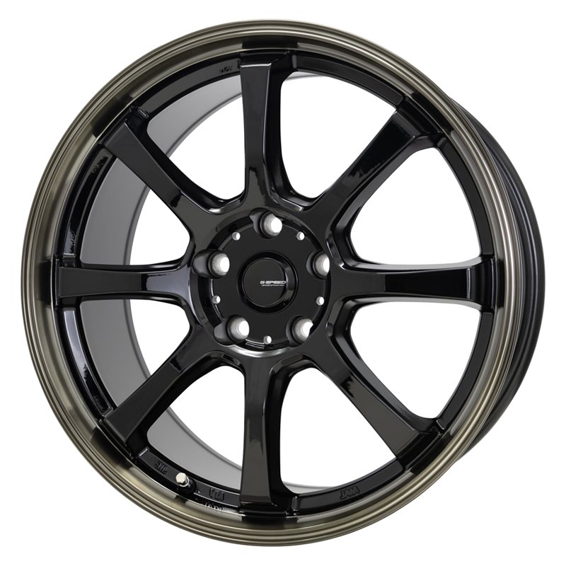 G-SPEED P08 1665+40 5H114.3 ブラック&リムブロンズクリア