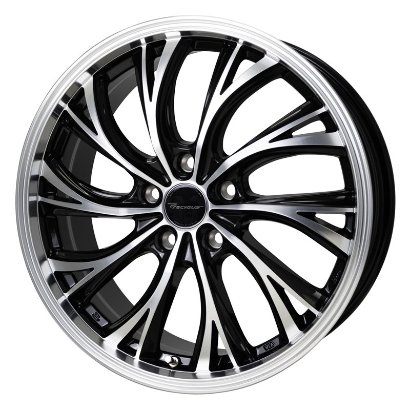 プレシャス HS-2 1770+38 5H114.3 ﾒﾀﾘｯｸﾌﾞﾗｯｸﾎﾟﾘｯｼｭ