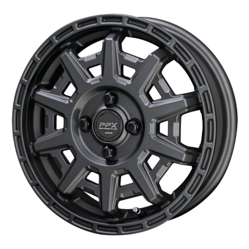 PPX D10X 1235+45 4H100 ﾏｯﾄﾀﾞｰｸｶﾞﾝﾒﾀﾘｯｸ