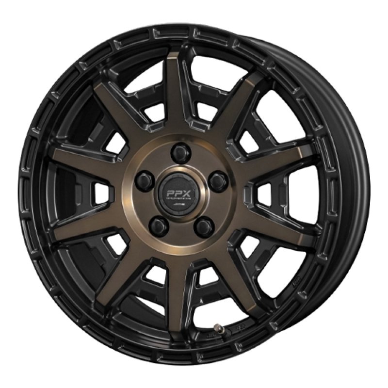 PPX D10X 1770+35 5H114.3 ﾌﾞﾗｯｸxﾎﾟﾘｯｼｭxﾏｯﾄﾌﾞﾛﾝｽﾞｸﾘｱ