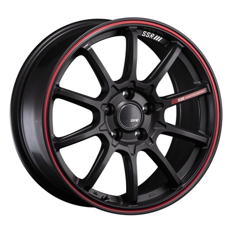 タナベ SSR GTV05 1880+38 5H114 ﾌﾗｯﾄﾌﾞﾗｯｸ/ﾚｯﾄﾞﾗｲﾝ