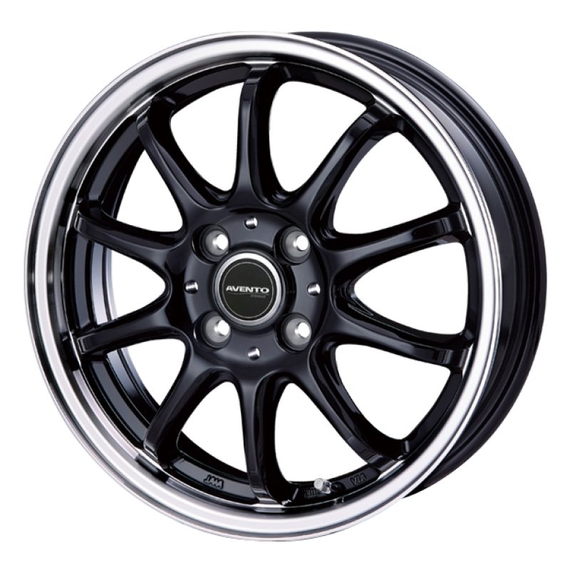 アヴェント FF-10 1450+39 4H100 ブラック/リムポリッシュ