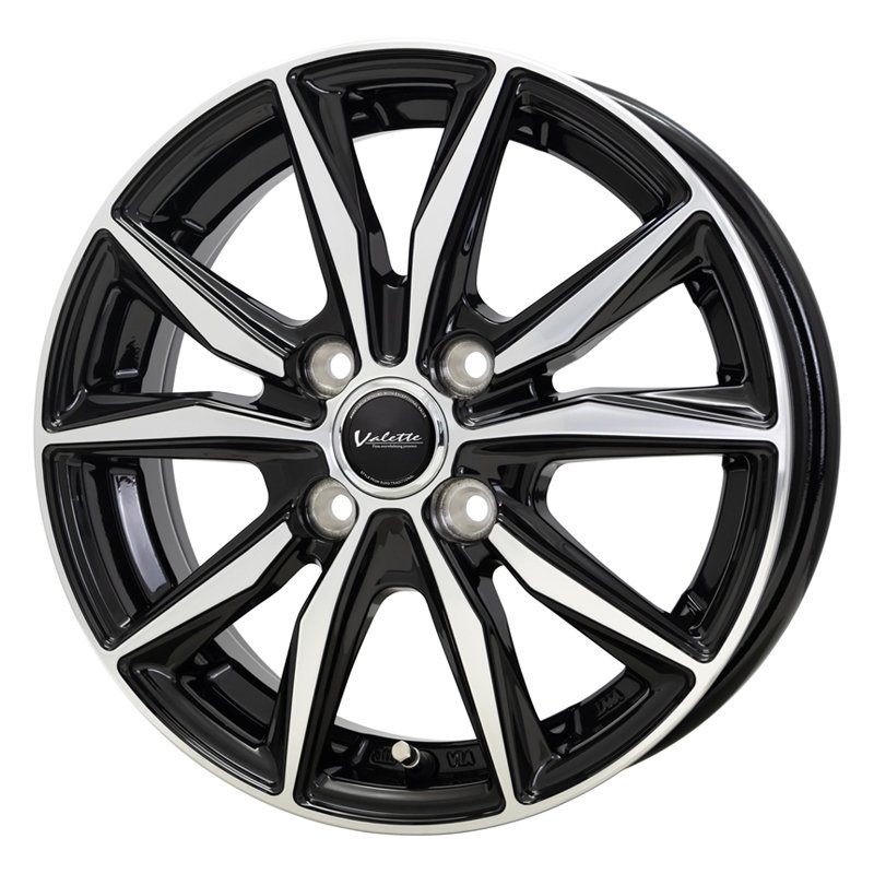 ヴァレット スティング 1445+45 4H100 ﾌﾞﾗｯｸﾎﾟﾘｯｼｭ