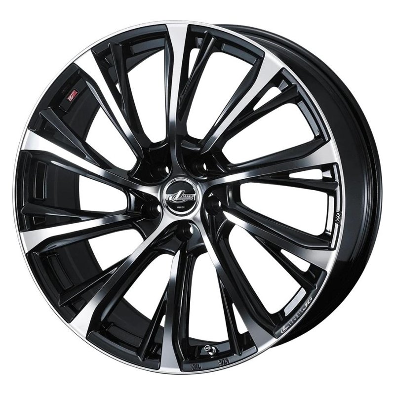 ウェッズ レオニス JG 2180+39 5H114R14 ﾊﾟｰﾙﾌﾞﾗｯｸ/ﾐﾗｰｶｯﾄ