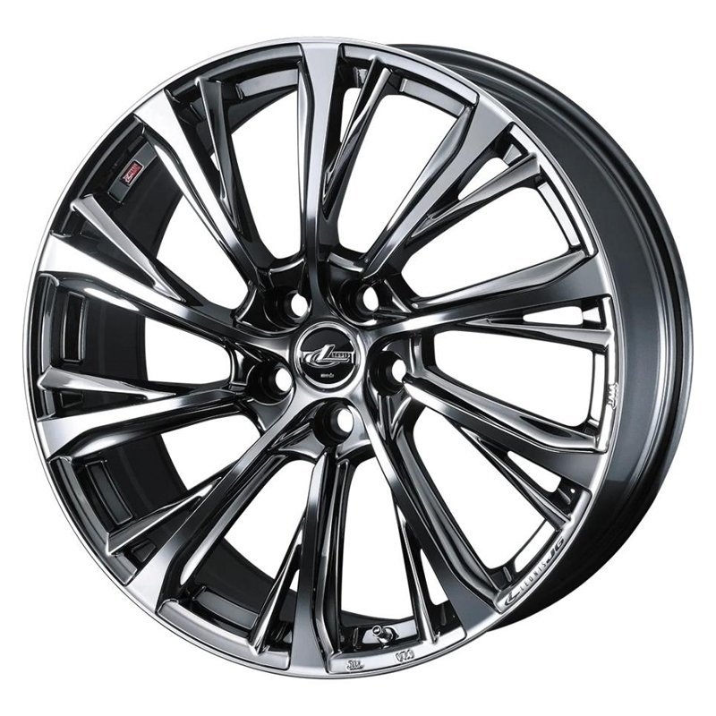 ウェッズ レオニス JG 2185+34 5H114R14 ﾌﾞﾗｯｸﾒﾀﾙｺｰﾄ/ﾐﾗｰｶｯﾄ