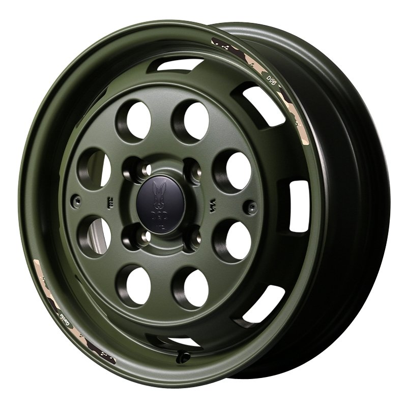 マルカ MIDホイールズウシャリントバリ 1445+45 4H100 SGODグリーン