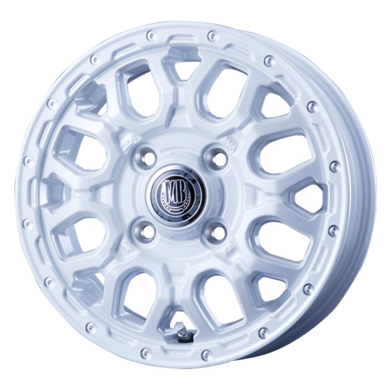 マッドバーンXR-800M 1445+45 4H100 ピュアホワイトピアスPO